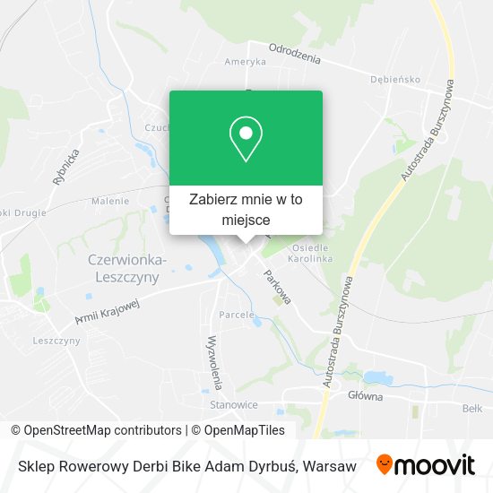 Mapa Sklep Rowerowy Derbi Bike Adam Dyrbuś