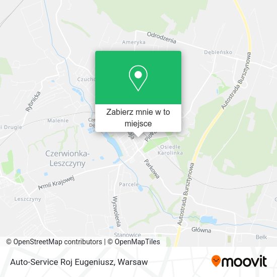 Mapa Auto-Service Roj Eugeniusz