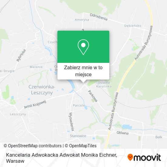 Mapa Kancelaria Adwokacka Adwokat Monika Eichner