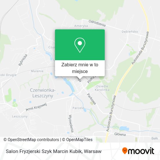 Mapa Salon Fryzjerski Szyk Marcin Kubik