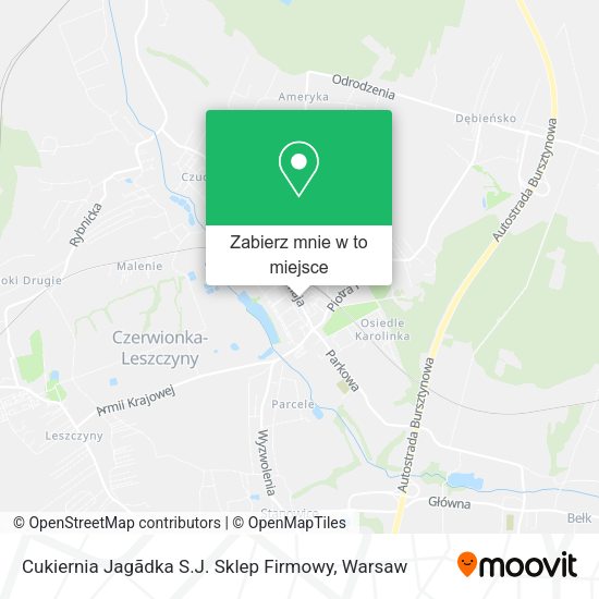 Mapa Cukiernia Jagãdka S.J. Sklep Firmowy