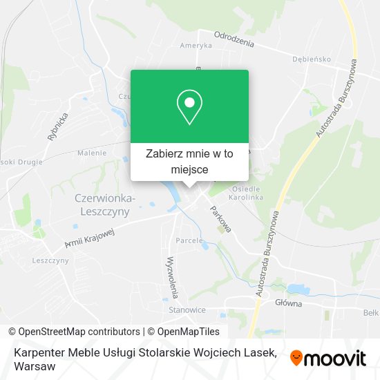 Mapa Karpenter Meble Usługi Stolarskie Wojciech Lasek