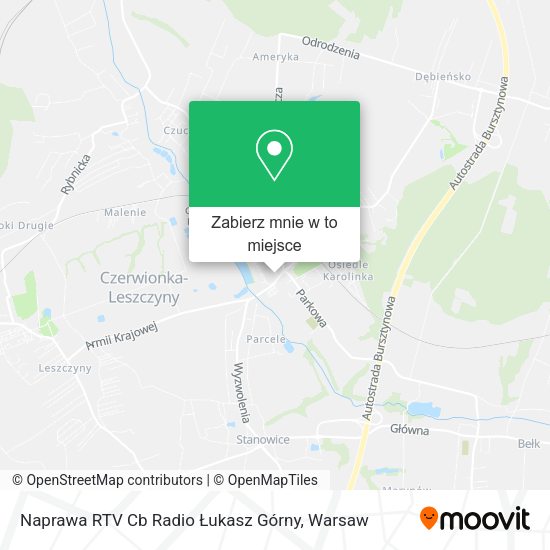 Mapa Naprawa RTV Cb Radio Łukasz Górny