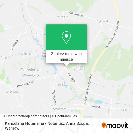 Mapa Kancelaria Notarialna - Notariusz Anna Szopa