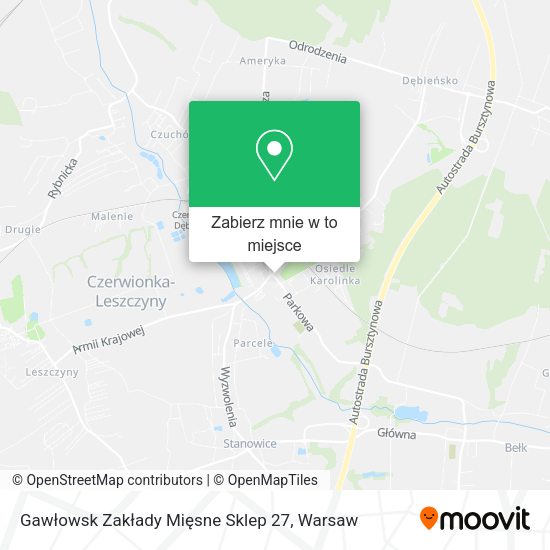 Mapa Gawłowsk Zakłady Mięsne Sklep 27