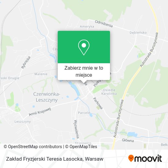 Mapa Zakład Fryzjerski Teresa Lasocka