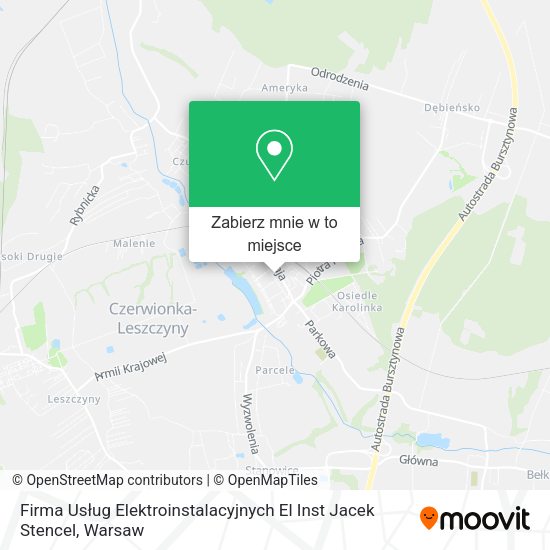 Mapa Firma Usług Elektroinstalacyjnych El Inst Jacek Stencel