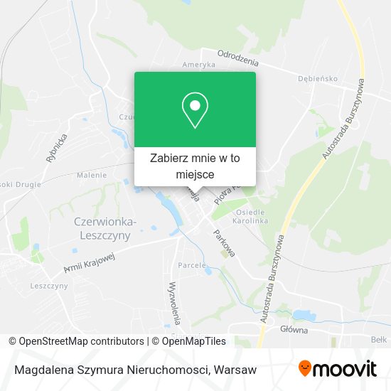 Mapa Magdalena Szymura Nieruchomosci