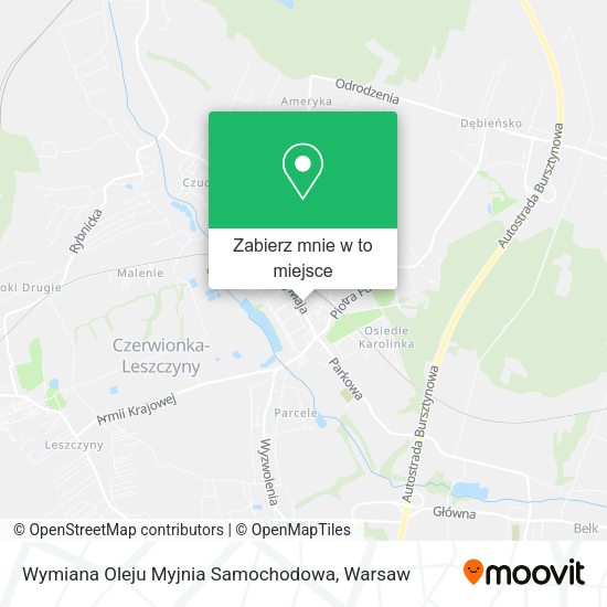 Mapa Wymiana Oleju Myjnia Samochodowa