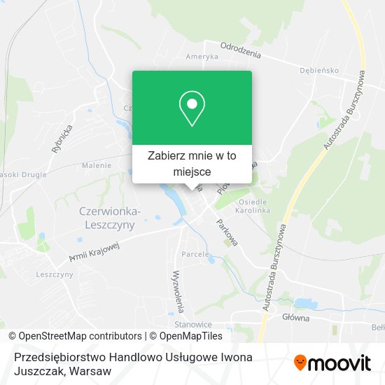 Mapa Przedsiębiorstwo Handlowo Usługowe Iwona Juszczak