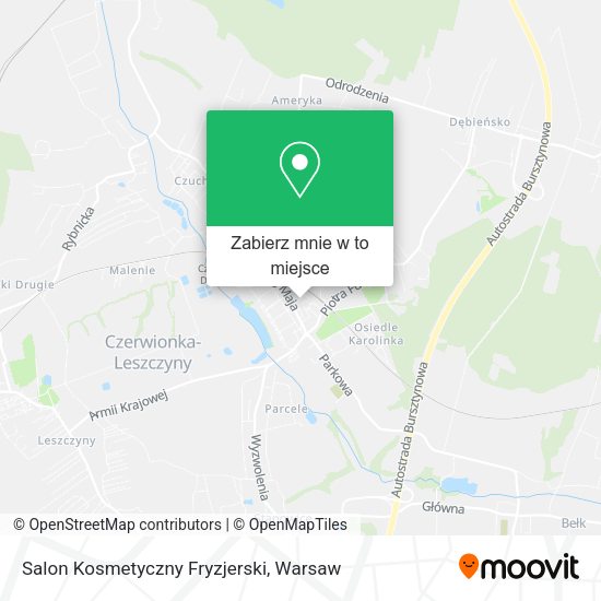 Mapa Salon Kosmetyczny Fryzjerski