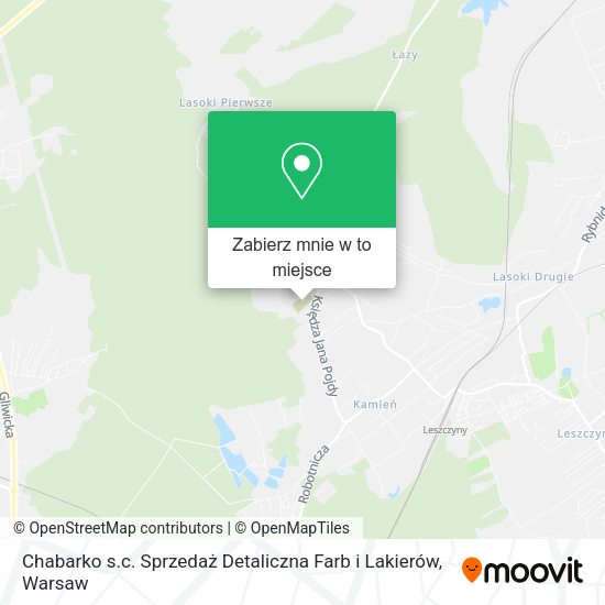 Mapa Chabarko s.c. Sprzedaż Detaliczna Farb i Lakierów