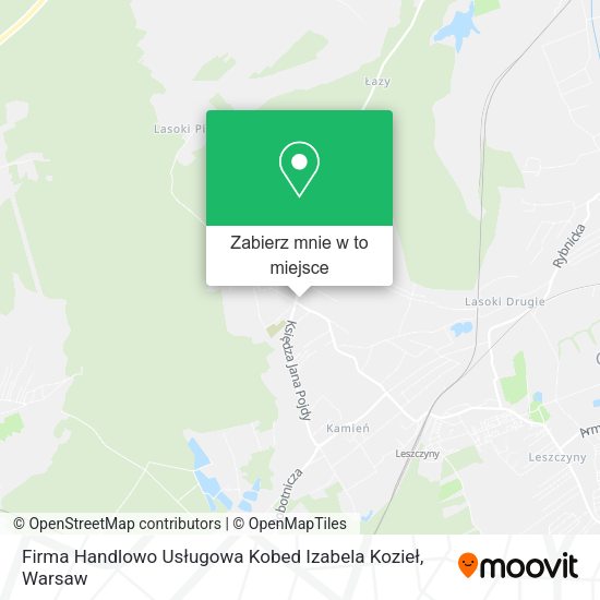 Mapa Firma Handlowo Usługowa Kobed Izabela Kozieł