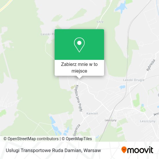 Mapa Usługi Transportowe Ruda Damian