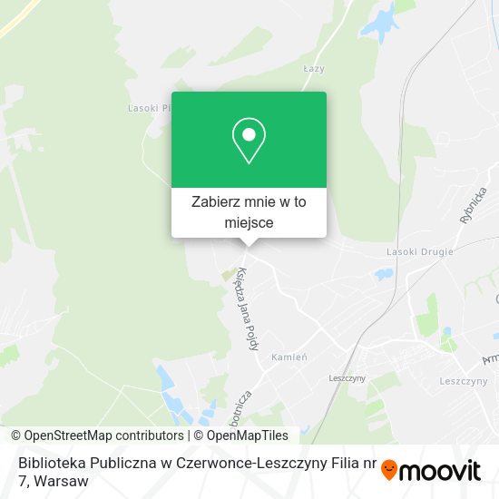 Mapa Biblioteka Publiczna w Czerwonce-Leszczyny Filia nr 7