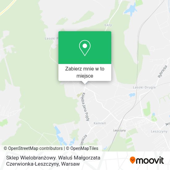 Mapa Sklep Wielobranżowy. Waluś Małgorzata Czerwionka-Leszczyny