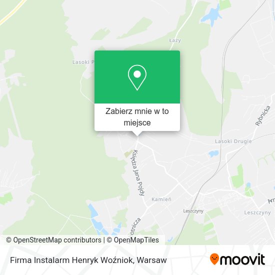 Mapa Firma Instalarm Henryk Woźniok