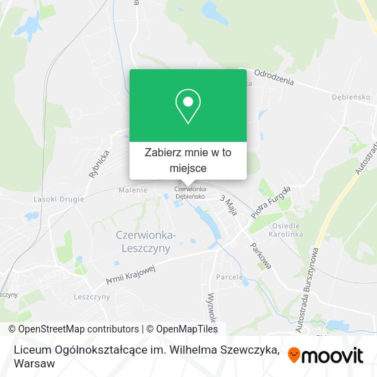 Mapa Liceum Ogólnokształcące im. Wilhelma Szewczyka