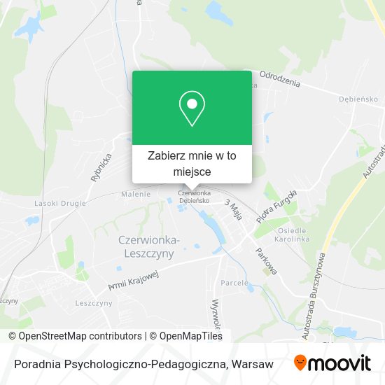 Mapa Poradnia Psychologiczno-Pedagogiczna