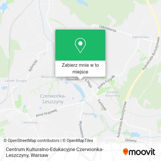 Mapa Centrum Kulturalno-Edukacyjne Czerwionka-Leszczyny