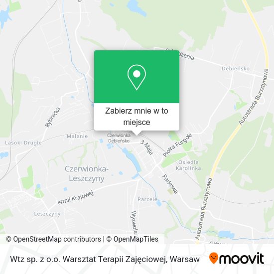 Mapa Wtz sp. z o.o. Warsztat Terapii Zajęciowej