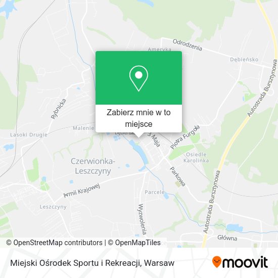 Mapa Miejski Ośrodek Sportu i Rekreacji