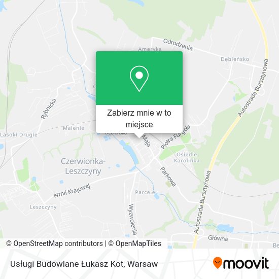 Mapa Usługi Budowlane Łukasz Kot