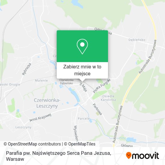 Mapa Parafia pw. Najświętszego Serca Pana Jezusa