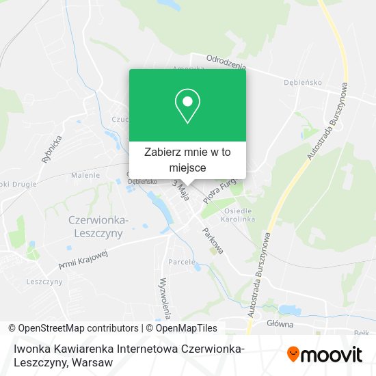 Mapa Iwonka Kawiarenka Internetowa Czerwionka-Leszczyny