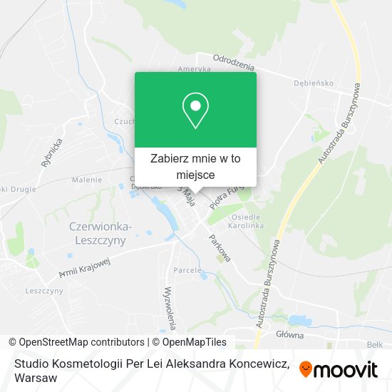 Mapa Studio Kosmetologii Per Lei Aleksandra Koncewicz