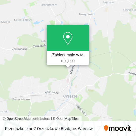 Mapa Przedszkole nr 2 Orzeszkowe Brzdące