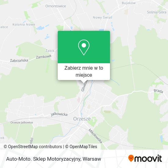 Mapa Auto-Moto. Sklep Motoryzacyjny