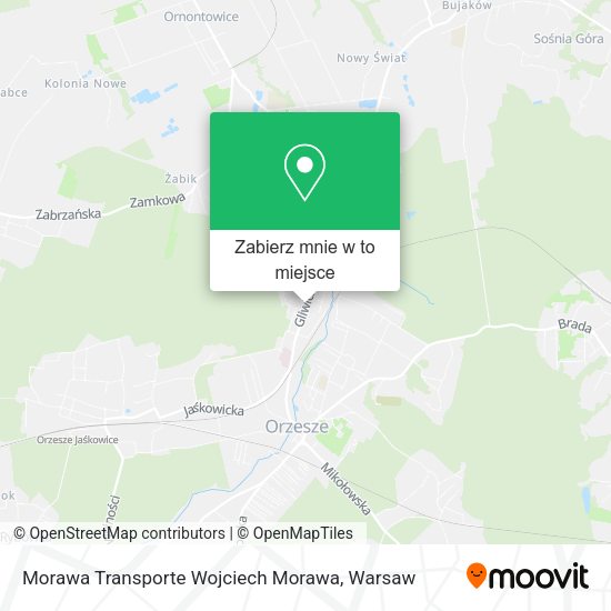 Mapa Morawa Transporte Wojciech Morawa