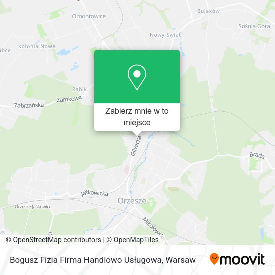 Mapa Bogusz Fizia Firma Handlowo Usługowa