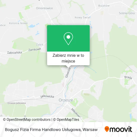 Mapa Bogusz Fizia Firma Handlowo Usługowa