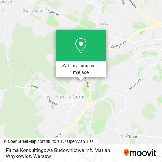 Mapa Firma Konsultingowa Budownictwa inż. Marian Wnykowicz