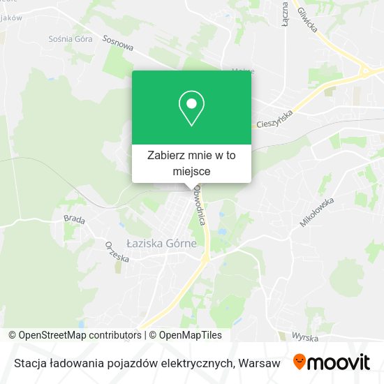 Mapa Stacja ładowania pojazdów elektrycznych