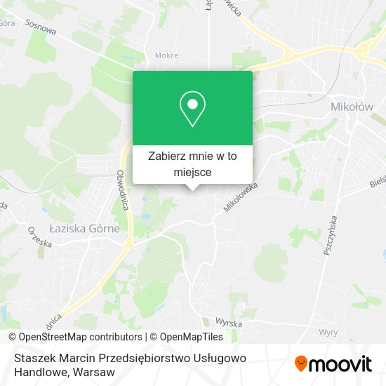 Mapa Staszek Marcin Przedsiębiorstwo Usługowo Handlowe