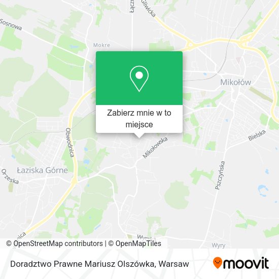 Mapa Doradztwo Prawne Mariusz Olszówka