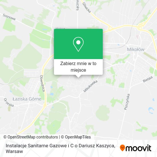 Mapa Instalacje Sanitarne Gazowe i C o Dariusz Kaszyca