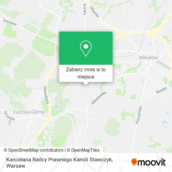 Mapa Kancelaria Radcy Prawnego Kamili Stawczyk