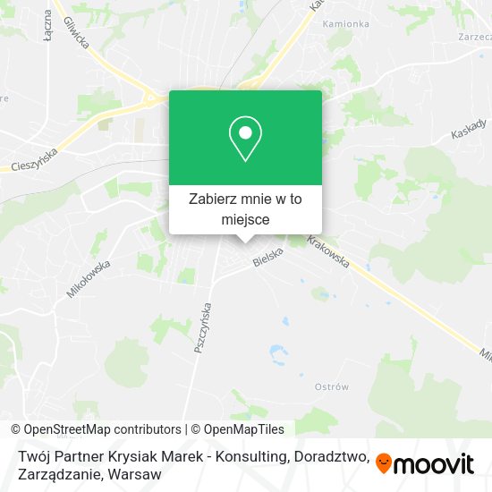 Mapa Twój Partner Krysiak Marek - Konsulting, Doradztwo, Zarządzanie