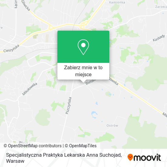 Mapa Specjalistyczna Praktyka Lekarska Anna Suchojad