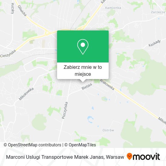 Mapa Marconi Uslugi Transportowe Marek Janas