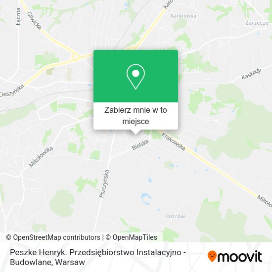 Mapa Peszke Henryk. Przedsiębiorstwo Instalacyjno - Budowlane