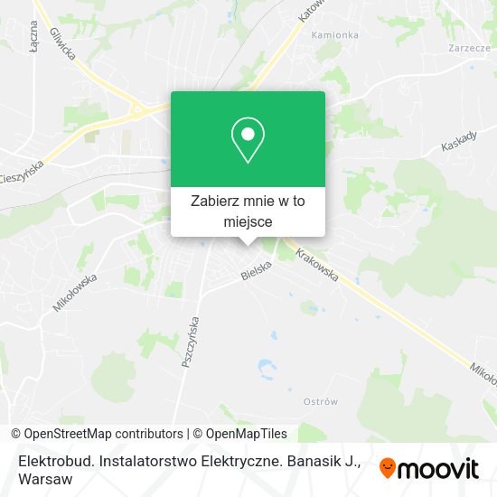 Mapa Elektrobud. Instalatorstwo Elektryczne. Banasik J.