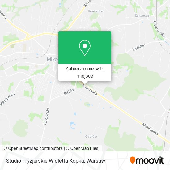 Mapa Studio Fryzjerskie Wioletta Kopka