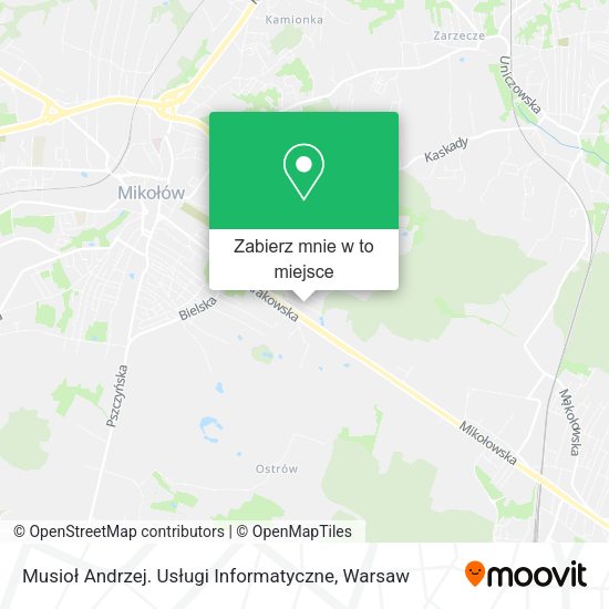 Mapa Musioł Andrzej. Usługi Informatyczne