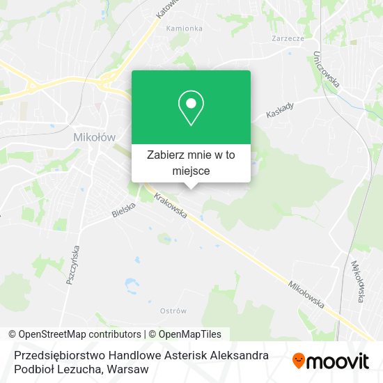 Mapa Przedsiębiorstwo Handlowe Asterisk Aleksandra Podbioł Lezucha