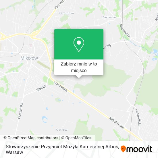 Mapa Stowarzyszenie Przyjaciól Muzyki Kameralnej Arbos